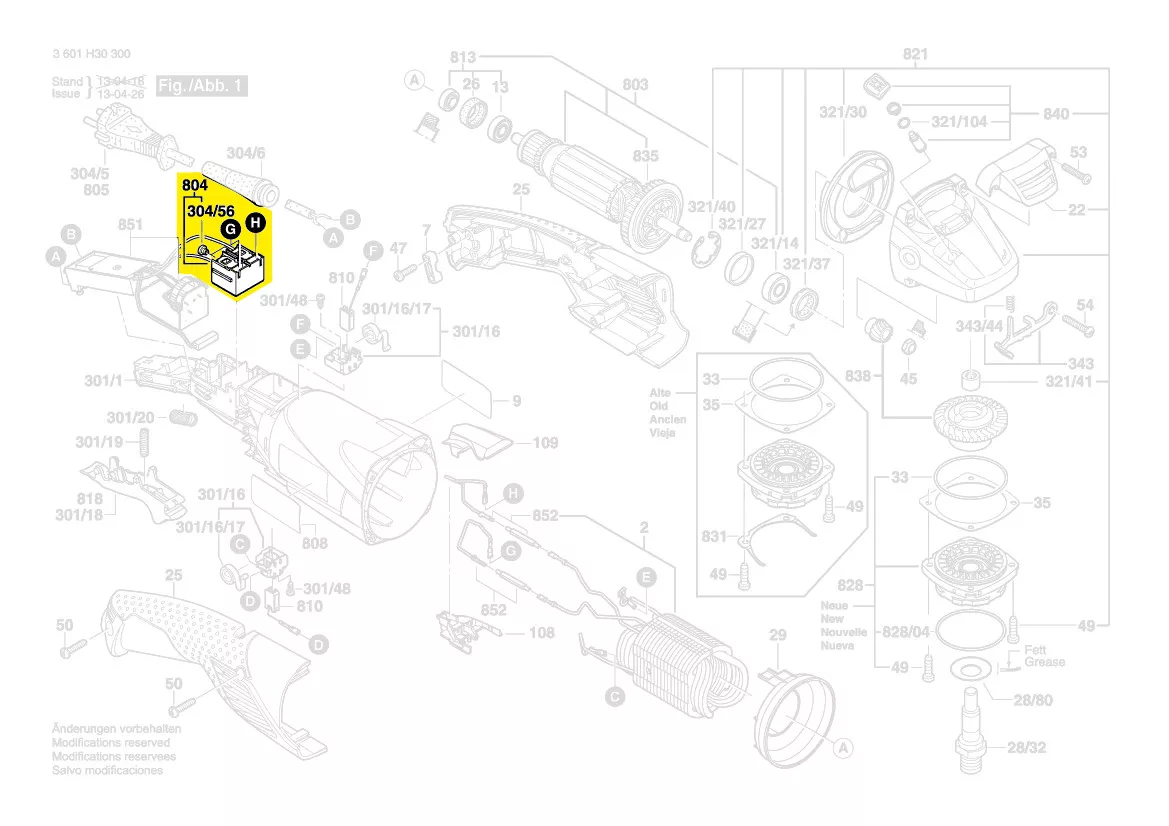 Interrupteur réf. 1 607 000 A85 Bosch